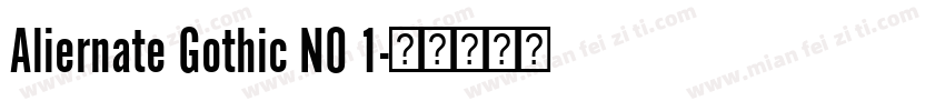 Aliernate Gothic NO 1字体转换